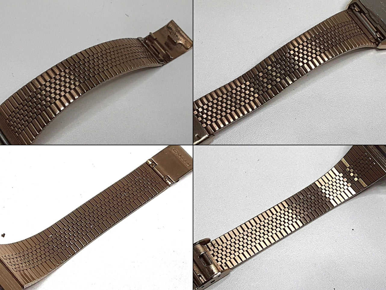 シチズン CITIZEN エクシード レディース 腕時計 4-751744 スクエア 黒 ブラック ブロンズ SS ブレス アナログ クォーツ QZ ウォッチ EXCEED 【中古】【送料無料】 ht5394
