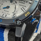 美品 カシオ CASIO エディフィス スクーデリア アルファタウリ メンズ 腕時計 ECB-20AT-2AJR 黒 ブラック シルバー ネイビー 紺 SS レザー ブレス モバイルリンク アナログ デジタル クォーツ QZ ウォッチ  【中古】【送料無料】 ht5431