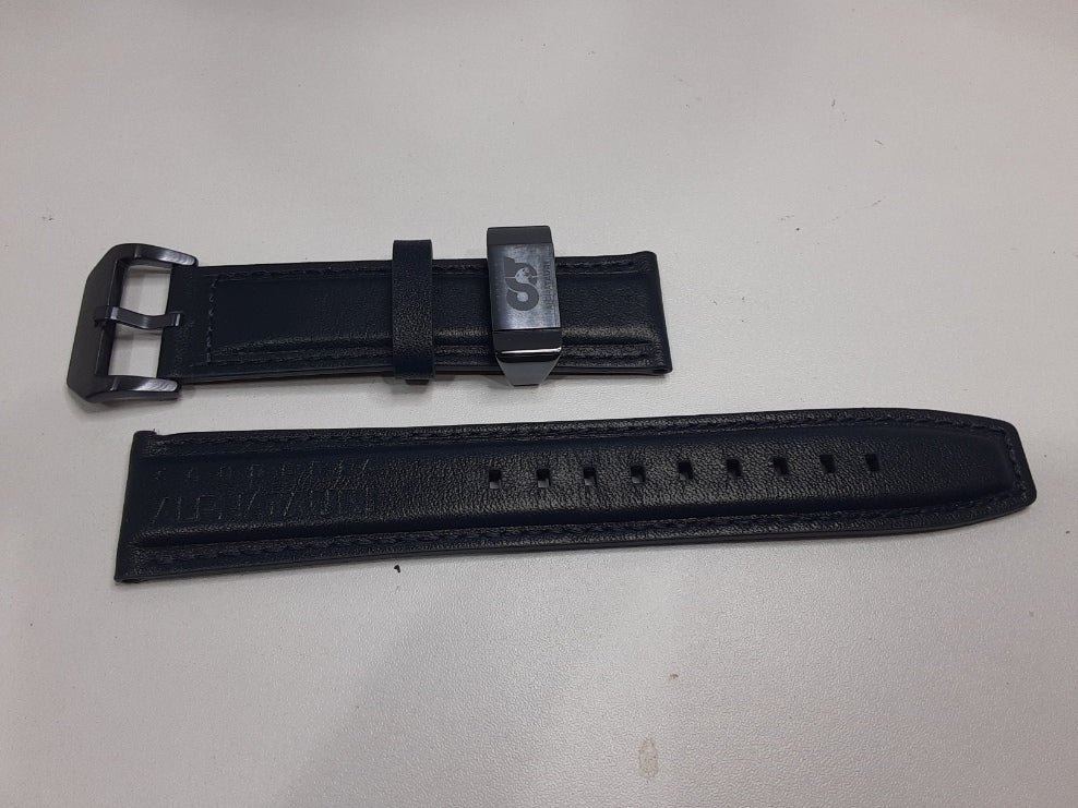 美品 カシオ CASIO エディフィス スクーデリア アルファタウリ メンズ 腕時計 ECB-20AT-2AJR 黒 ブラック シルバー ネイビー 紺 SS レザー ブレス モバイルリンク アナログ デジタル クォーツ QZ ウォッチ  【中古】【送料無料】 ht5431