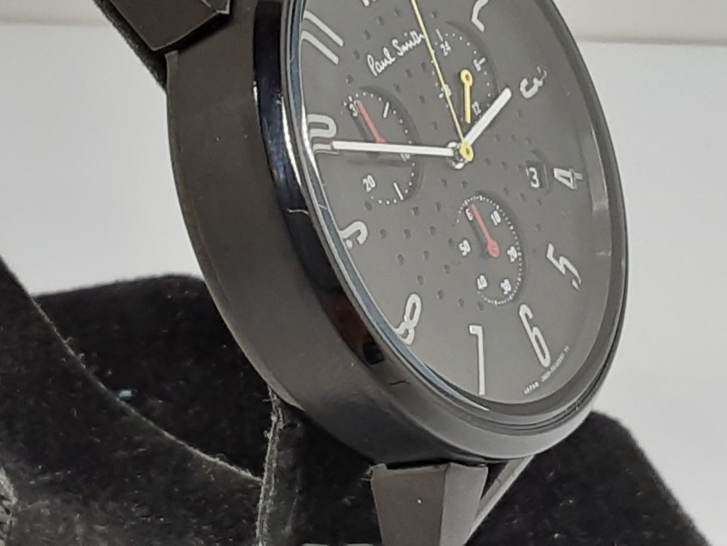 ポールスミス Paul Smith チャーチストリート クロノグラフ メンズ 腕時計 デイト J505-T021310 黒 ブラック SS メッシュ ブレス アナログ クォーツ QZ ウォッチ   【中古】【送料無料】 ht5425