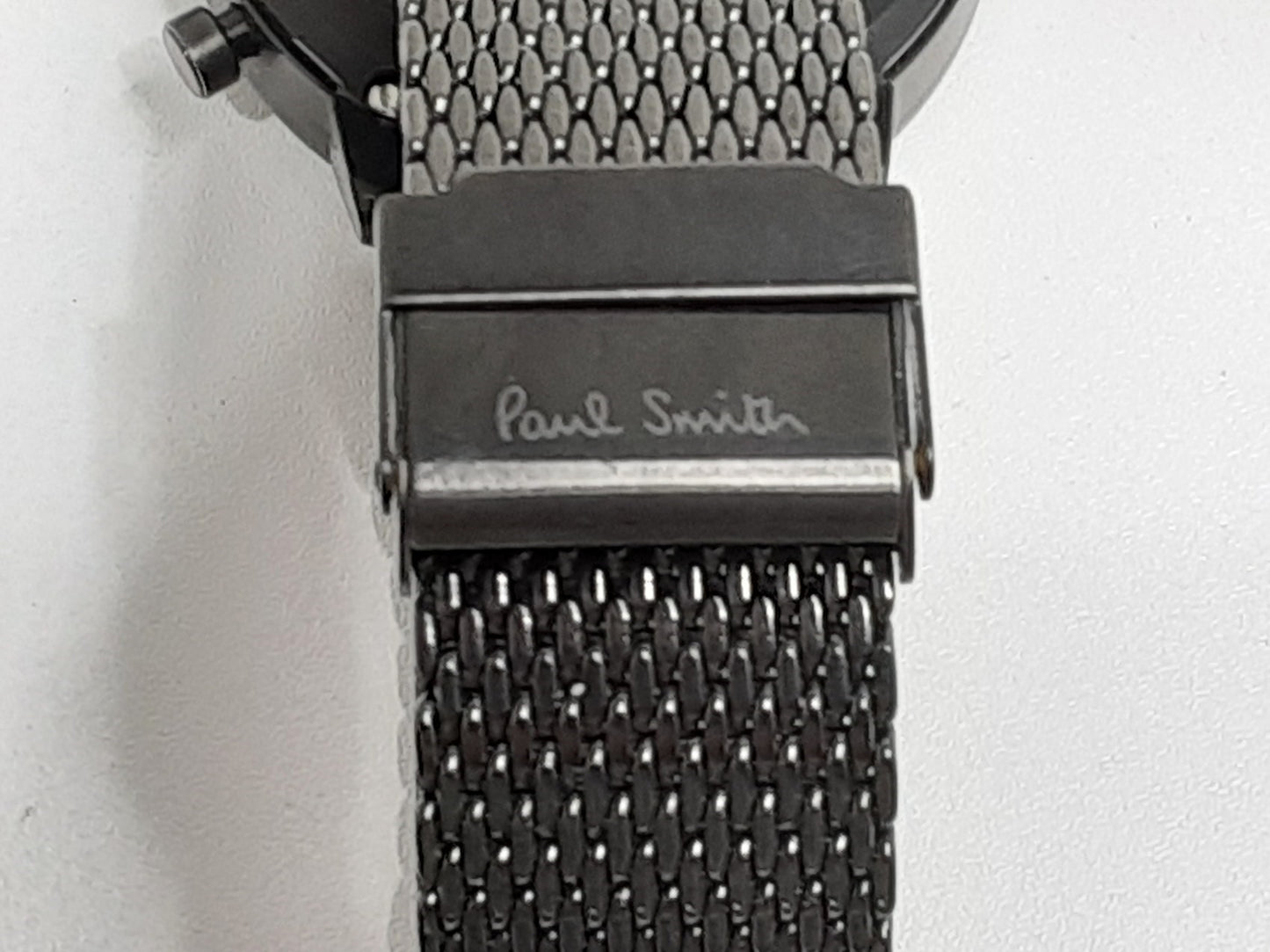ポールスミス Paul Smith チャーチストリート クロノグラフ メンズ 腕時計 デイト J505-T021310 黒 ブラック SS メッシュ ブレス アナログ クォーツ QZ ウォッチ   【中古】【送料無料】 ht5425