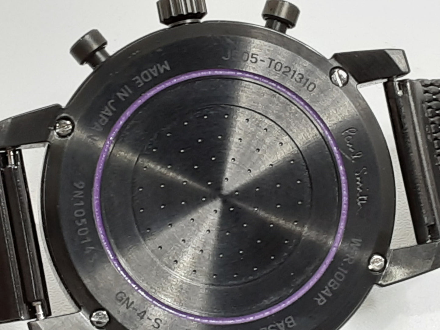 ポールスミス Paul Smith チャーチストリート クロノグラフ メンズ 腕時計 デイト J505-T021310 黒 ブラック SS メッシュ ブレス アナログ クォーツ QZ ウォッチ   【中古】【送料無料】 ht5425