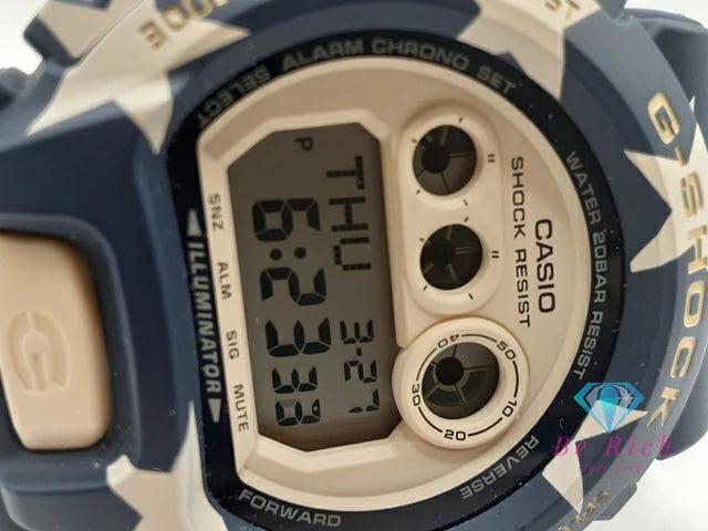 美品 カシオ CASIO G-SHOCK ALIFE メンズ 腕時計 GD-X6900AL -2JR 限定 モデル 星条旗 クリーム ブルー レッド 青 赤 SS 樹脂 ブレス デジタル クォーツ QZ ウォッチ ジーショック Gショック エーライフ  【中古】【送料無料】ht5426