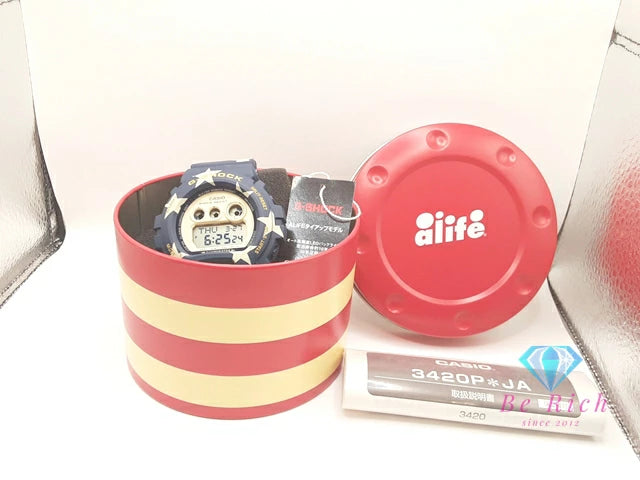 美品 カシオ CASIO G-SHOCK ALIFE メンズ 腕時計 GD-X6900AL -2JR 限定 モデル 星条旗 クリーム ブルー レッド 青 赤 SS 樹脂 ブレス デジタル クォーツ QZ ウォッチ ジーショック Gショック エーライフ  【中古】【送料無料】ht5426