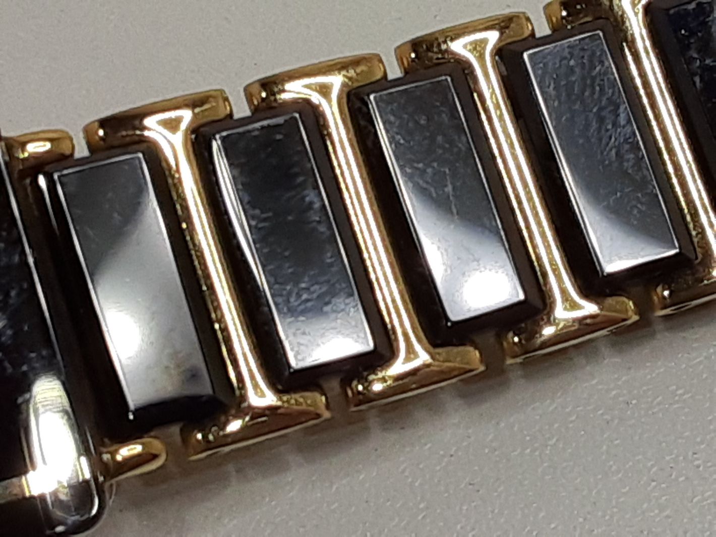 テクノス TECHNOS レディース 腕時計 T9796 黒 ブラック ゴールド SS ブレス アナログ クォーツ ウォッチ QZ 【中古】【送料無料】 ht5429