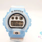 美品 カシオ CASIO G-SHOCK NBA 八村塁 選手 シグネチャー モデル メンズ 腕時計 DW-6900RH 水色 ライト ブルー  ホワイト 白 樹脂 SS デジタル クォーツ QZ ウォッチ Gショック ジーショック 【中古】【送料無料】 ht5432
