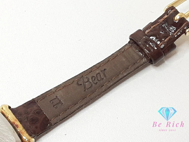 セイコー SEIKO エクセリーヌ レディース 腕時計 1400-7010 ゴールド ブラウン 茶 SS レザー ブレス アナログ クォーツ QZ ウォッチ EXELINE 【中古】【送料無料】 ht5457