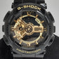 カシオ CASIO G-SHOCK メンズ 腕時計 GA-110GB 黒 ブラック ゴールド 樹脂 ブレス デジタル アナログ クォーツ QZ ウォッチ Gショック ジーショック Black × Gold Series 【中古】【送料無料】ht5474