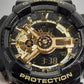 カシオ CASIO G-SHOCK メンズ 腕時計 GA-110GB 黒 ブラック ゴールド 樹脂 ブレス デジタル アナログ クォーツ QZ ウォッチ Gショック ジーショック Black × Gold Series 【中古】【送料無料】ht5474