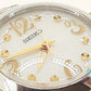 セイコー SEIKO ソーラー レディース 腕時計 V111-0CC0 白 ホワイト シルバー SS ブレス アナログ クオーツ QZ ウォッチ 【中古】【送料無料】 ht5483