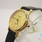 モンテ セリオ MONTE CELIO FINE GOLD 999.9 金張り ゴールド 文字盤 MC-1005 レディース 腕時計 ラウンド SS GP レザー ブレス アナログ クォーツ QZ ウォッチ  【中古】【送料無料】 ht5503