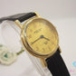 モンテ セリオ MONTE CELIO FINE GOLD 999.9 金張り ゴールド 文字盤 MC-1005 レディース 腕時計 ラウンド SS GP レザー ブレス アナログ クォーツ QZ ウォッチ  【中古】【送料無料】 ht5503