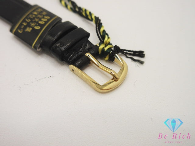 モンテ セリオ MONTE CELIO FINE GOLD 999.9 金張り ゴールド 文字盤 MC-1005 レディース 腕時計 ラウンド SS GP レザー ブレス アナログ クォーツ QZ ウォッチ  【中古】【送料無料】 ht5503
