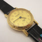 モンテ セリオ MONTE CELIO FINE GOLD 999.9 金張り ゴールド 文字盤 MC-1005 レディース 腕時計 ラウンド SS GP レザー ブレス アナログ クォーツ QZ ウォッチ  【中古】【送料無料】 ht5503