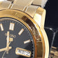 セイコー SEIKO ファイブ 5 SNKK22 7S26-02W0 自動巻き メンズ 腕時計 デイデイト 黒 ブラック ゴールド SS GP ブレス アナログ オートマ AT ウォッチ FIVE ヴィンテージ アンティーク 【中古】【送料無料】 ht5516