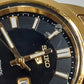 セイコー SEIKO ファイブ 5 SNKK22 7S26-02W0 自動巻き メンズ 腕時計 デイデイト 黒 ブラック ゴールド SS GP ブレス アナログ オートマ AT ウォッチ FIVE ヴィンテージ アンティーク 【中古】【送料無料】 ht5516