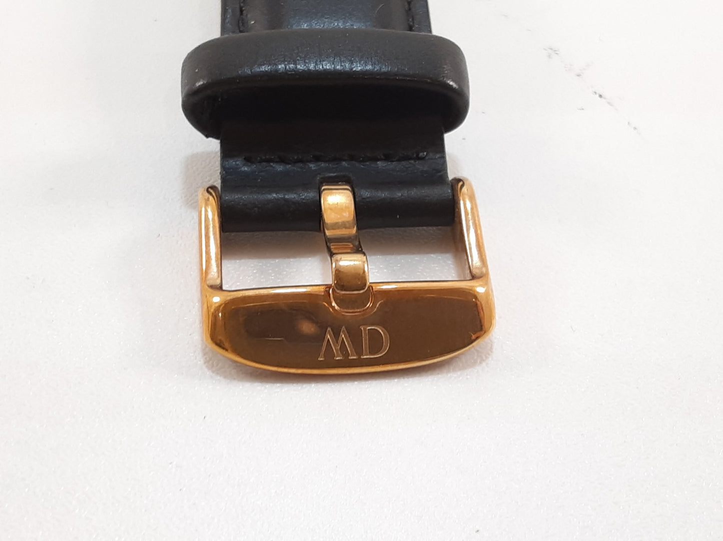 ダニエル ウェリントン Daniel Wellington 36mm ユニセックス 腕時計 B36R15 黒 ブラック SS レザー アナログ クォーツ QZ ウォッチ DW ボーイズ メンズ レディース 【中古】【送料無料】 ht5518