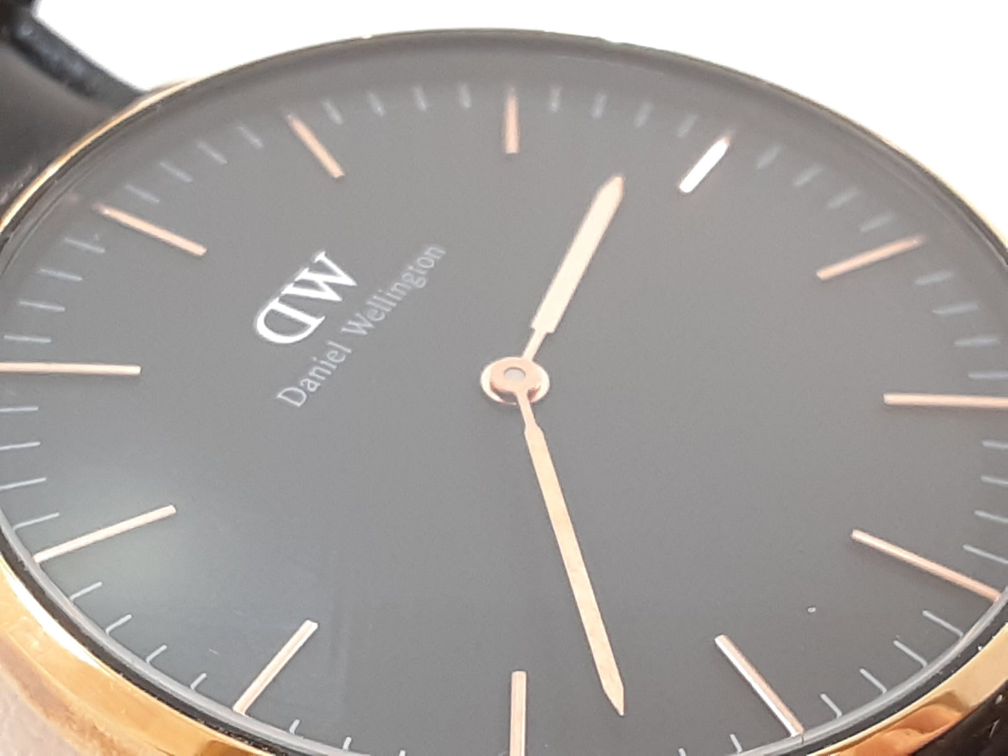 ダニエル ウェリントン Daniel Wellington 36mm ユニセックス 腕時計 B36R15 黒 ブラック SS レザー アナログ クォーツ QZ ウォッチ DW ボーイズ メンズ レディース 【中古】【送料無料】 ht5518