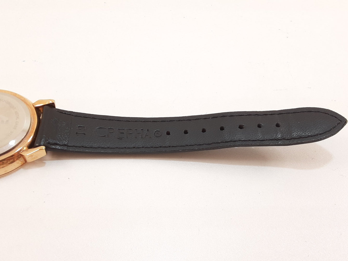 ジョルジョ マレリー GIORGIO MARELLI メンズ 腕時計 白 黒 ホワイト ブラック SS レザー アナログ クォーツ QZ ウォッチ 【中古】【送料無料】 ht5522