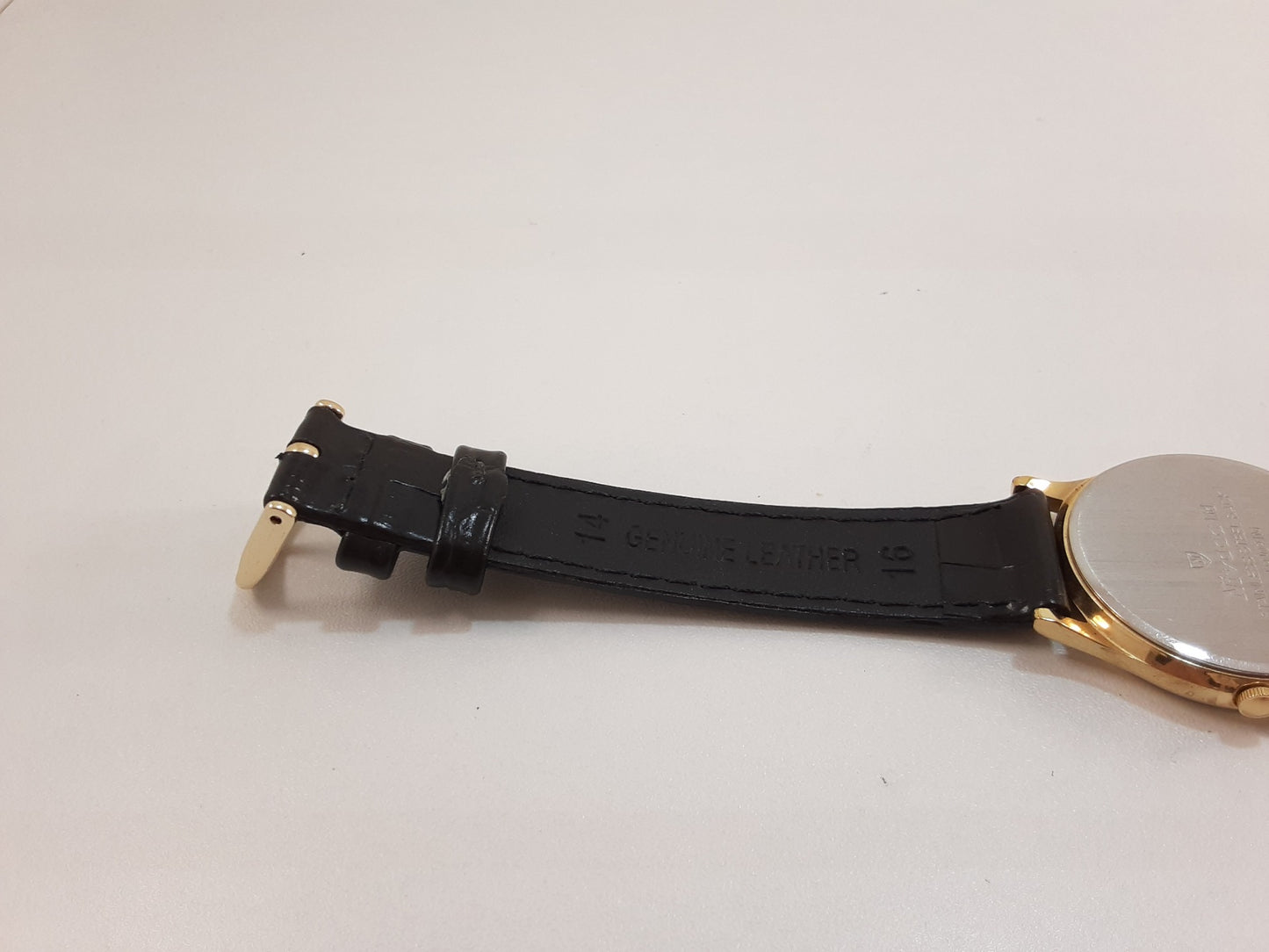 ニバダ Nivada ユニセックス ボーイズ 腕時計 N-94091M ゴールド ブラック 黒 SS レザー ブレス アナログ クォーツ QZ ウォッチ メンズ レディース 【中古】【送料無料】 ht5523