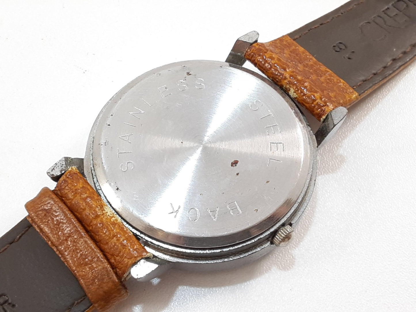 フィーチャリー Featurely メンズ 腕時計 白 茶 ホワイト ブラウン SS レザー ブレス アナログ クォーツ QZ ウォッチ 【中古】【送料無料】 ht5524