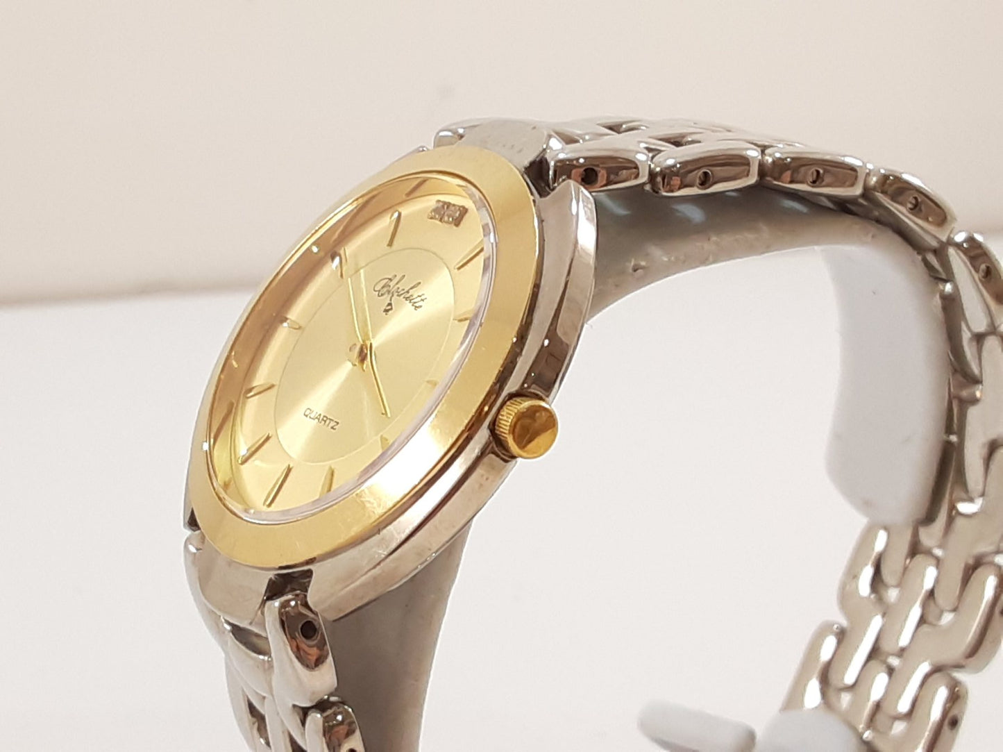 クロシェット Clochette ユニセックス ボーイズ 腕時計 OCM-047 ゴールド シルバー SS ブレス アナログ クォーツ QZ ウォッチ メンズ レディース 【中古】【送料無料】 ht5525