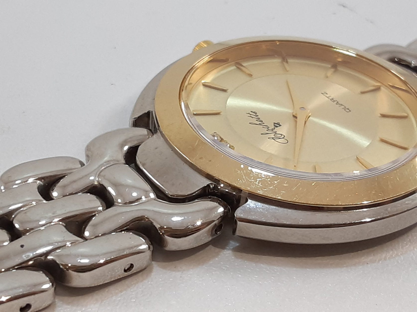 クロシェット Clochette ユニセックス ボーイズ 腕時計 OCM-047 ゴールド シルバー SS ブレス アナログ クォーツ QZ ウォッチ メンズ レディース 【中古】【送料無料】 ht5525