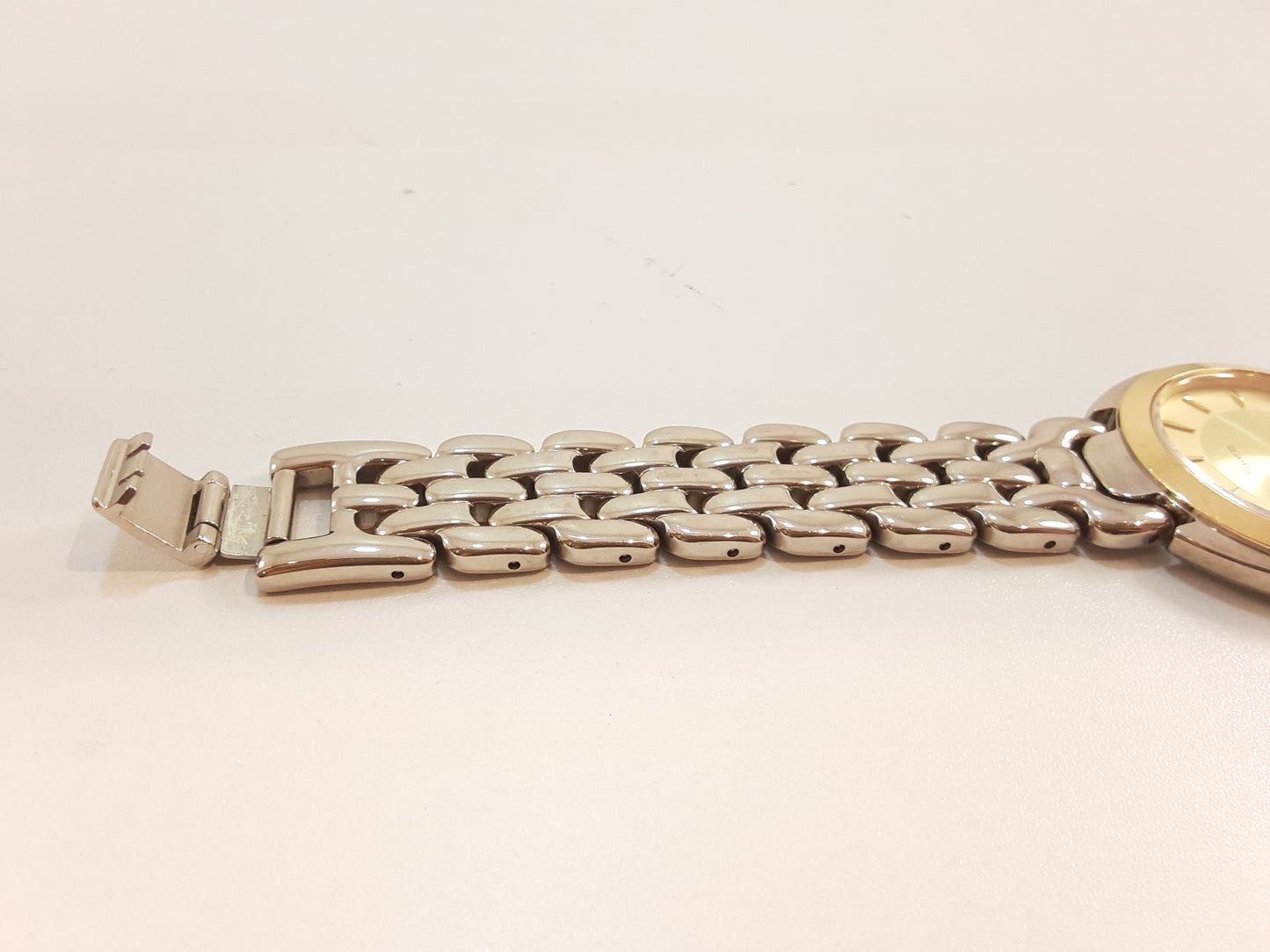 クロシェット Clochette ユニセックス ボーイズ 腕時計 OCM-047 ゴールド シルバー SS ブレス アナログ クォーツ QZ ウォッチ メンズ レディース 【中古】【送料無料】 ht5525