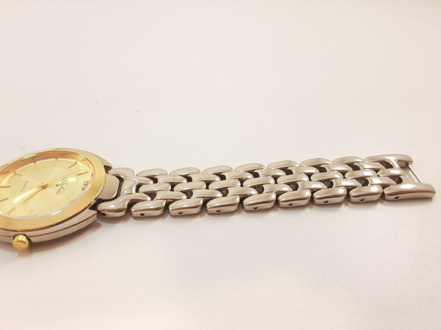 クロシェット Clochette ユニセックス ボーイズ 腕時計 OCM-047 ゴールド シルバー SS ブレス アナログ クォーツ QZ ウォッチ メンズ レディース 【中古】【送料無料】 ht5525