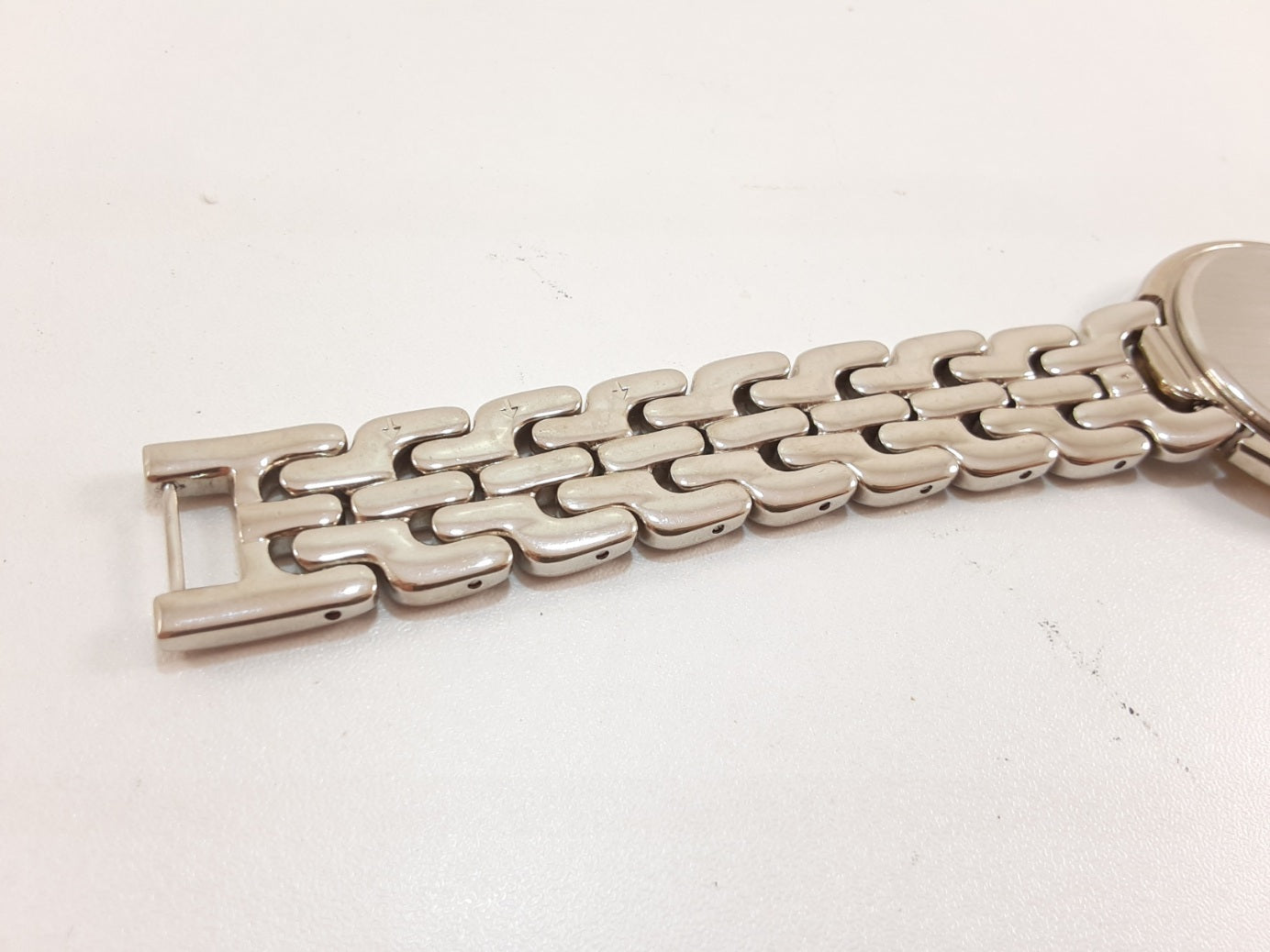 クロシェット Clochette ユニセックス ボーイズ 腕時計 OCM-047 ゴールド シルバー SS ブレス アナログ クォーツ QZ ウォッチ メンズ レディース 【中古】【送料無料】 ht5525