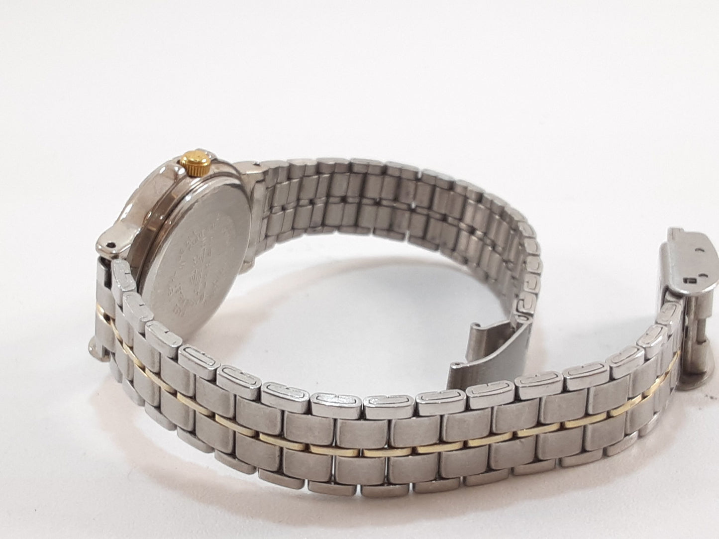 アウディ Audi クアトロ レディース 腕時計 L-02 アイボリー ゴールド シルバー SS ブレス アナログ クォーツ QZ ウォッチ QUATTRO 【中古】【送料無料】 ht5530