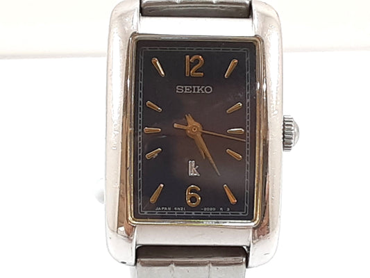 セイコー SEIKO ルキア LUKIA レディース 腕時計 4N21-5260 黒 ブラック シルバー SS アナログ クォーツ QZ ウォッチ 【中古】【送料無料】ht5539