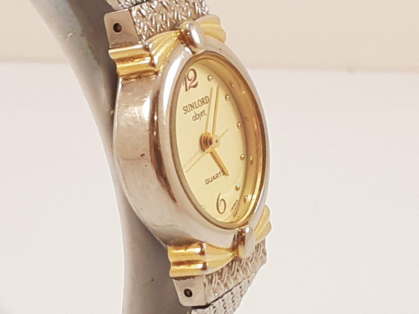 サンロード SUNLORD レディース 腕時計 S2116 アイボリー シルバー SS アナログ クォーツ QZ ウォッチ 【中古】【送料無料】 ht5543