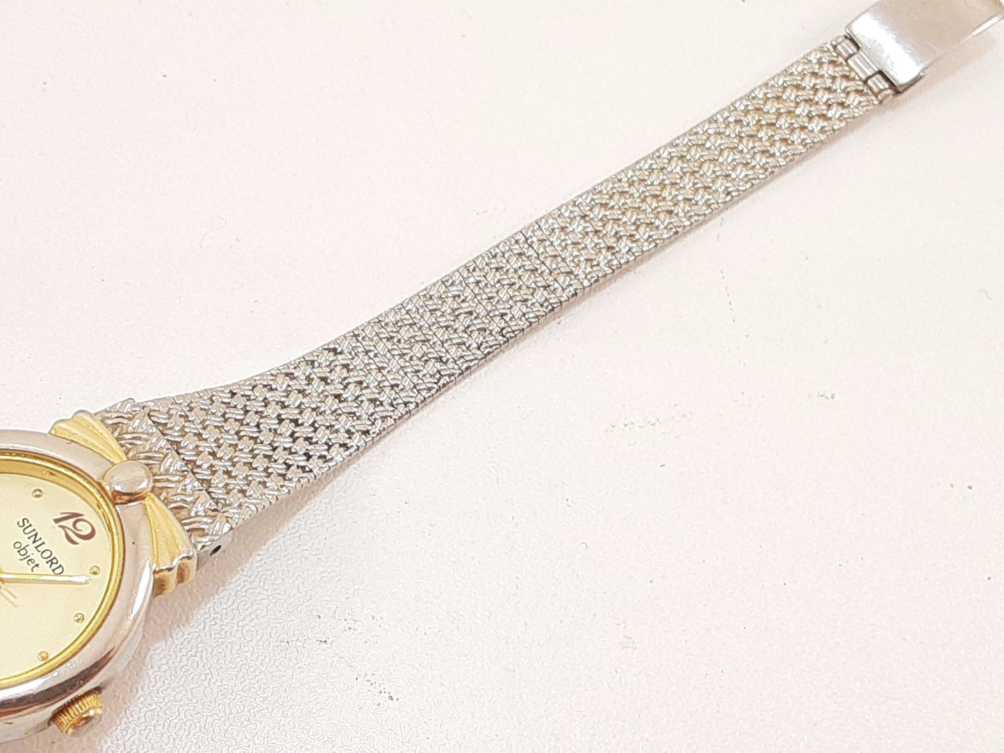 サンロード SUNLORD レディース 腕時計 S2116 アイボリー シルバー SS アナログ クォーツ QZ ウォッチ 【中古】【送料無料】 ht5543