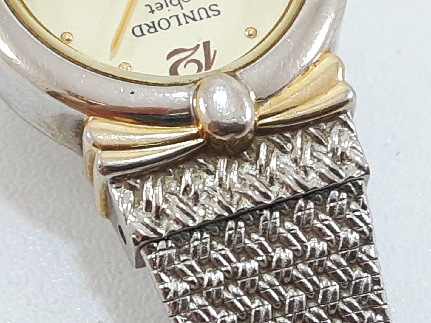 サンロード SUNLORD レディース 腕時計 S2116 アイボリー シルバー SS アナログ クォーツ QZ ウォッチ 【中古】【送料無料】 ht5543