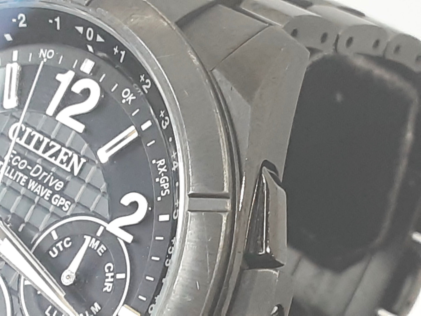 シチズン CITIZEN アテッサ エコ ドライブ GPS クロノグラフ メンズ 腕時計 デイト CC9075-52F F900-T023525 黒 チタニウム アナログ クォーツ QZ ウォッチ    【中古】【送料無料】 ht5546