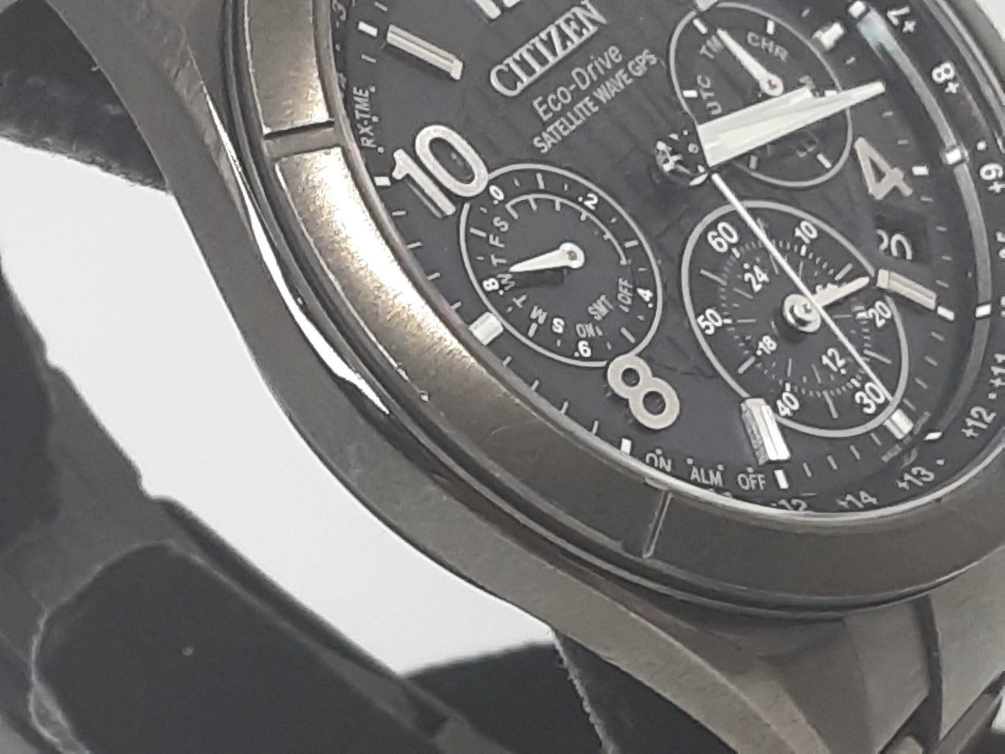 シチズン CITIZEN アテッサ エコ ドライブ GPS クロノグラフ メンズ 腕時計 デイト CC9075-52F F900-T023525 黒 チタニウム アナログ クォーツ QZ ウォッチ    【中古】【送料無料】 ht5546