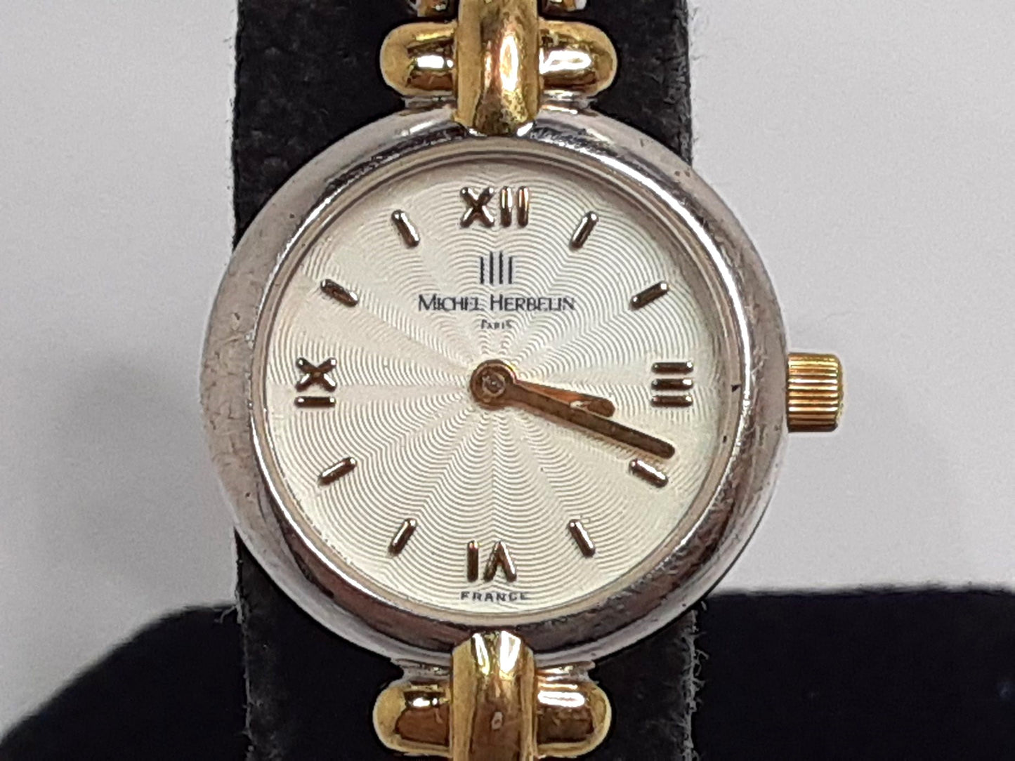 ミッシェル エルブラン MICHEL HERBELIN レディース 腕時計 白 ホワイト シルバー ゴールド SS GP ブレス アナログ クォーツ QZ ウォッチ 【中古】【送料無料】 ht5551