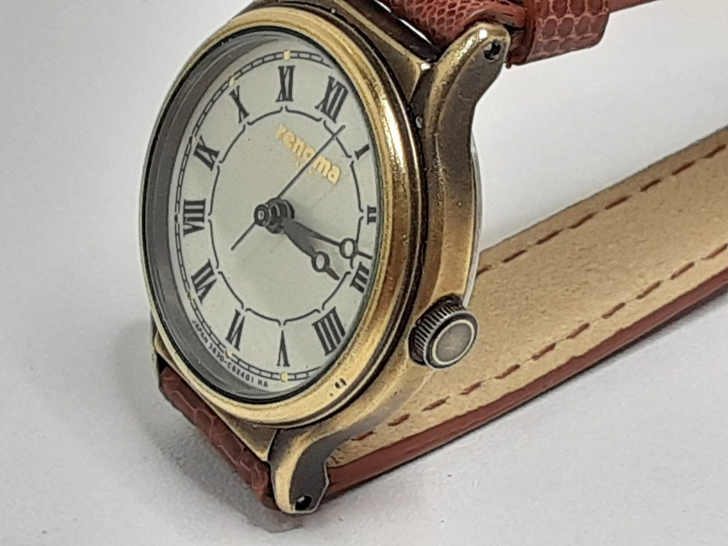 レノマ renoma レディース 腕時計 3630-365381 アイボリー ブラウン 茶 SS レザーブレス アナログ クォーツ QZ ファッション ウォッチ 【中古】【送料無料】 ht5552