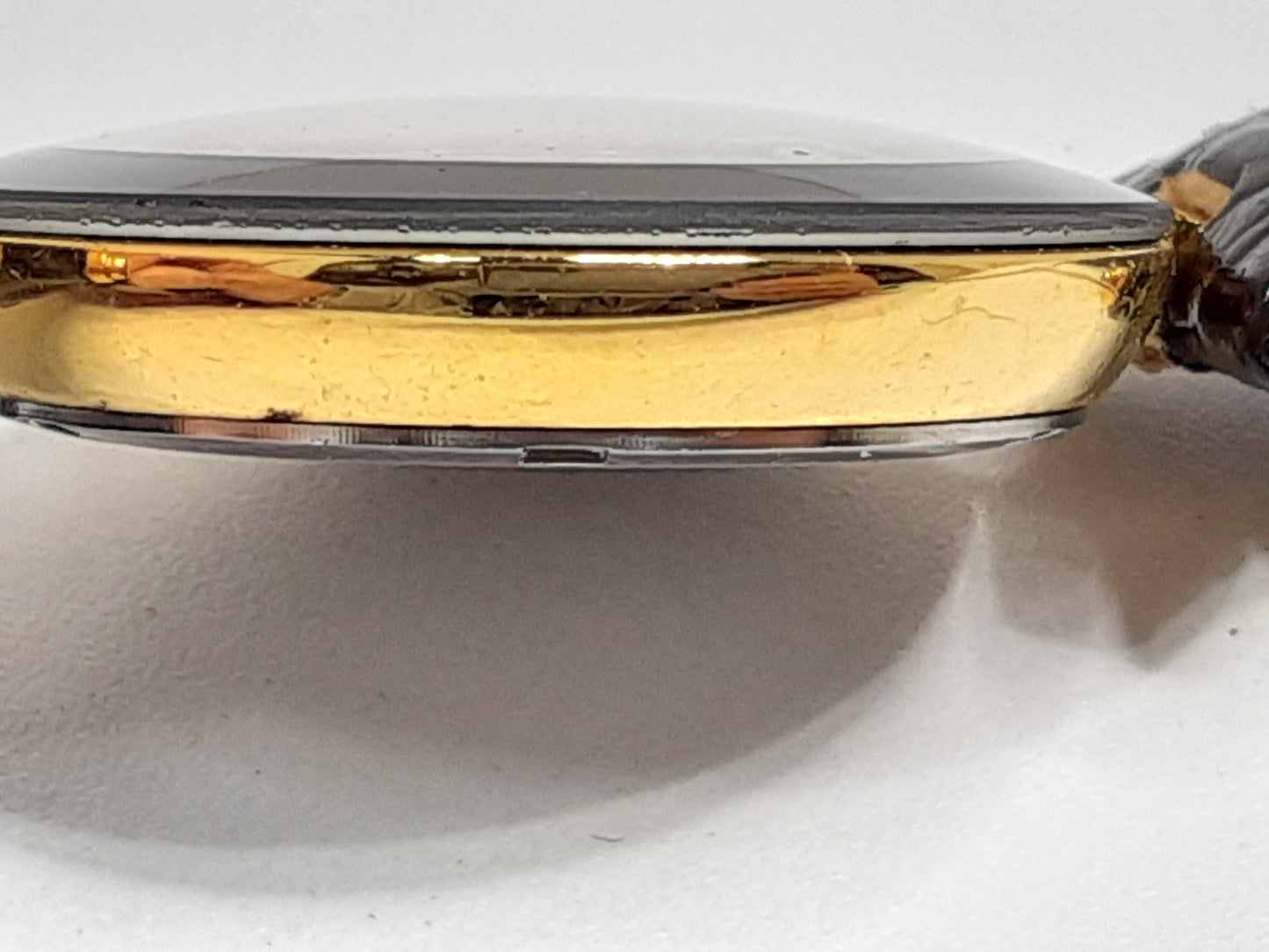 Crystal 1 レディース 腕時計 黒 ブラック SS レザーブレス アナログ クォーツ QZ ファッション ウォッチ クリスタル 【中古】【送料無料】 ht5553