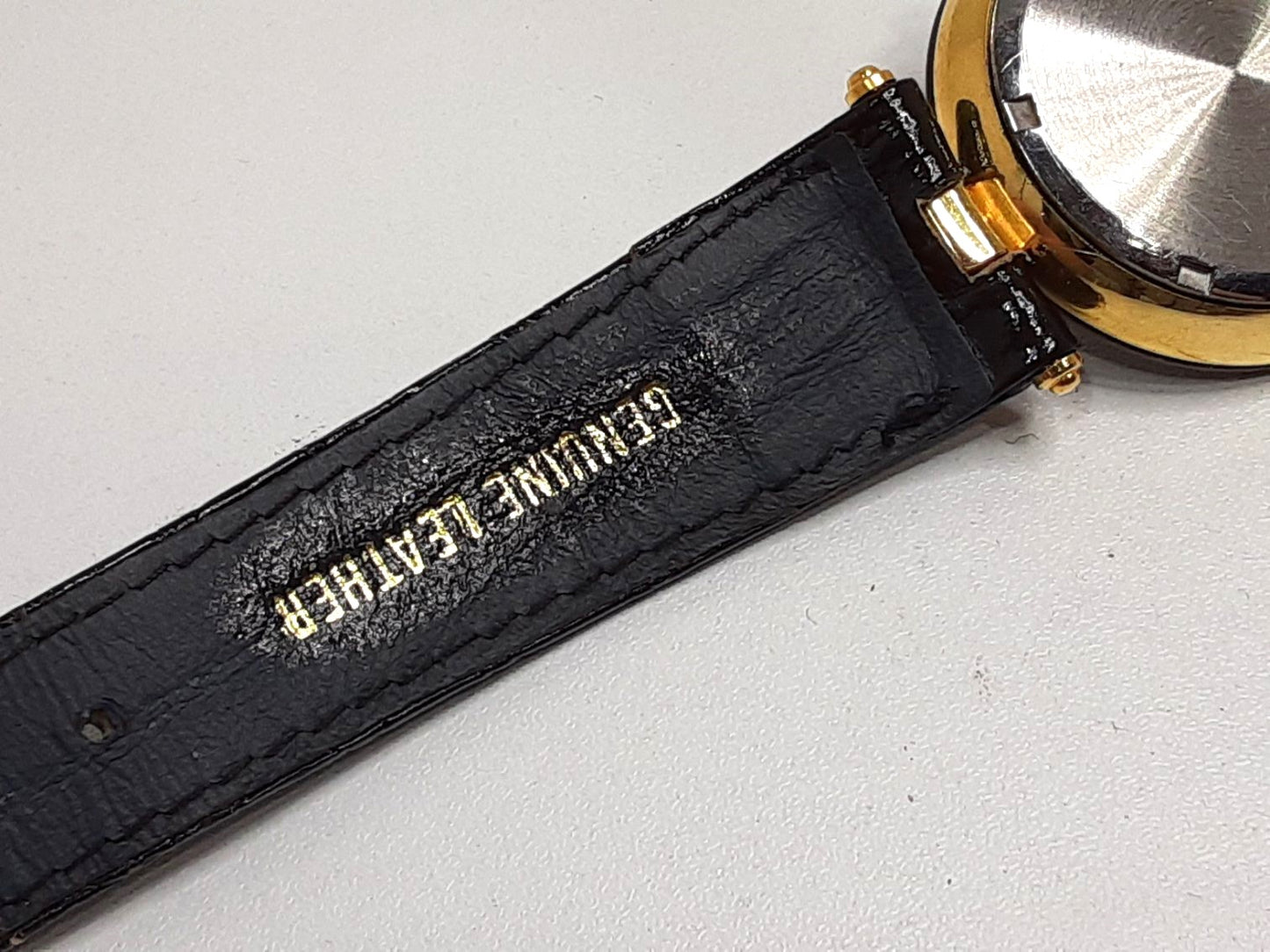 Crystal 1 レディース 腕時計 黒 ブラック SS レザーブレス アナログ クォーツ QZ ファッション ウォッチ クリスタル 【中古】【送料無料】 ht5553