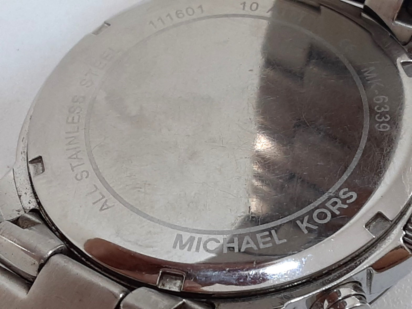 マイケルコース MICHAEL KORS クロノグラフ 腕時計 デイト MK6339 水色 ライト ブルー シルバー SS ブレス アナログ クォーツ QZ ウォッチ メンズ レディース 【中古】【送料無料】 ht5556