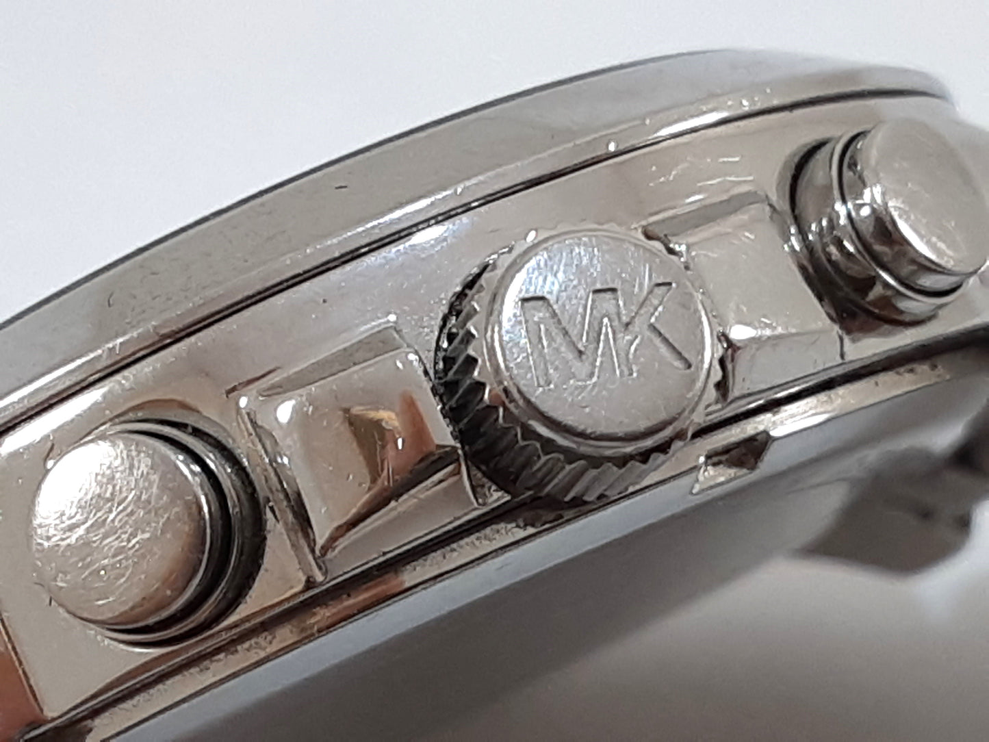 マイケルコース MICHAEL KORS クロノグラフ 腕時計 デイト MK6339 水色 ライト ブルー シルバー SS ブレス アナログ クォーツ QZ ウォッチ メンズ レディース 【中古】【送料無料】 ht5556