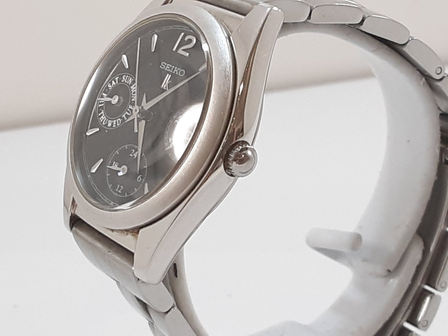 セイコー SEIKO ルキア レディース 腕時計 5Y89-0A10 黒 ブラック シルバー SS ブレス トリプル カレンダー アナログ クォーツ QZ ウォッチ LUKIA デイデイト 【中古】【送料無料】ht5557