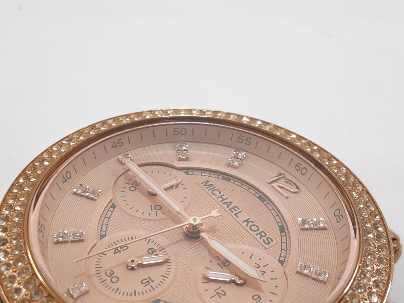 マイケルコース MICHAEL KORS パーカー クロノグラフ レディース 腕時計 デイト MK5538 ピンク ローズ ゴールド ブラウン 茶 SS GP アナログ クォーツ QZ ウォッチ PARKER 【中古】【送料無料】 ht5558