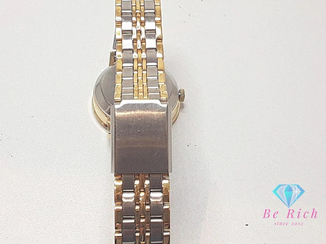 シチズン CITIZEN レディース 腕時計 4-752520 白 ホワイト シルバー ゴールド SS GP ブレス アナログ クォーツ QZ ウォッチ  【中古】【送料無料】 ht5559