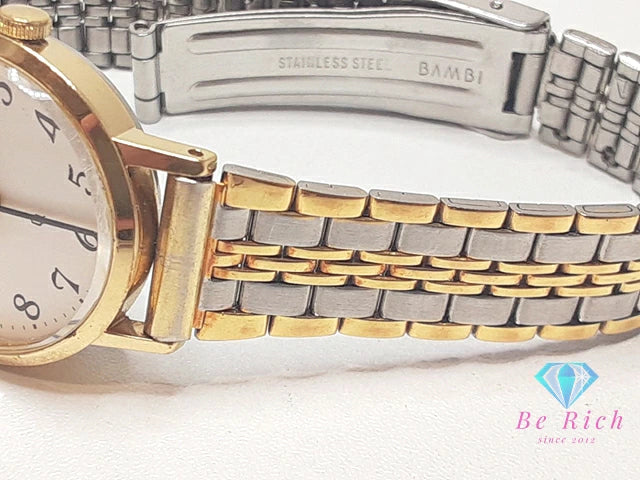 シチズン CITIZEN レディース 腕時計 4-752520 白 ホワイト シルバー ゴールド SS GP ブレス アナログ クォーツ QZ ウォッチ  【中古】【送料無料】 ht5559