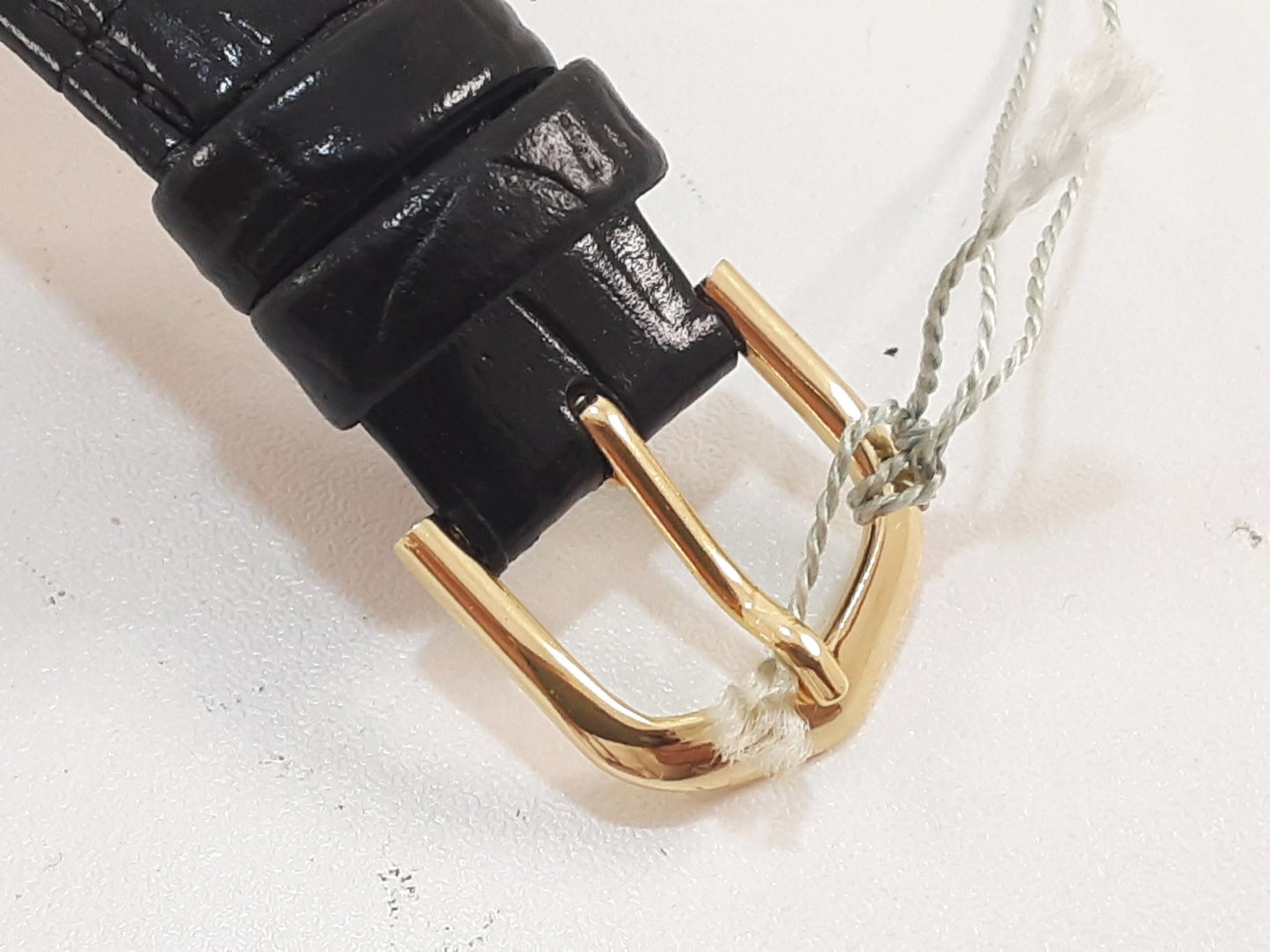 ミラショーン mira schon レディース 腕時計 スクエア 白 黒 ホワイト ブラック SS GP レザー アナログ クォーツ QZ ウォッチ 【中古】【送料無料】 ht5575