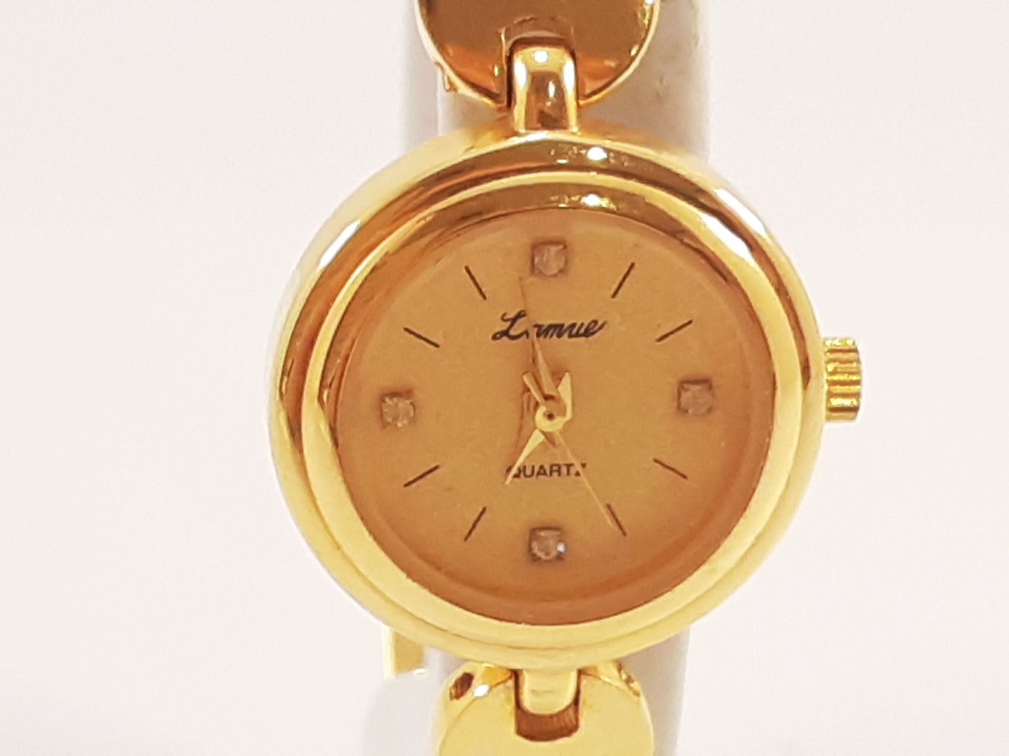 ジェイアクシス J-AXIS レディース 腕時計 ゴールド ブラウン 茶 SS GP ブレス アナログ クォーツ QZ ウォッチ 【中古】【送料無料】 ht5579