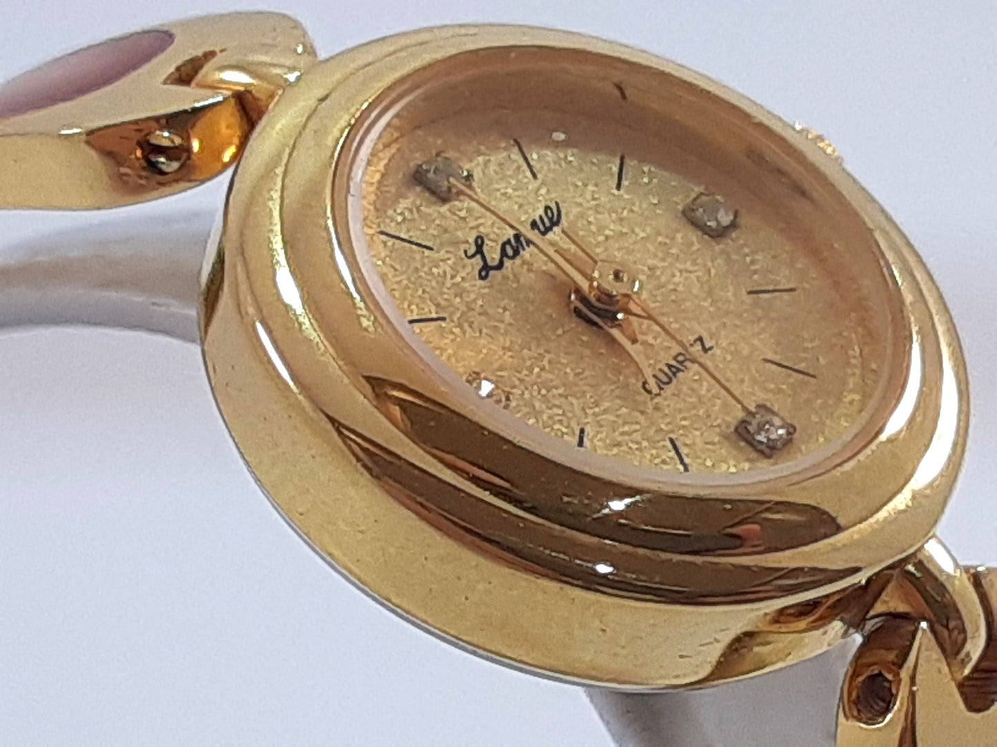 ジェイアクシス J-AXIS レディース 腕時計 ゴールド ブラウン 茶 SS GP ブレス アナログ クォーツ QZ ウォッチ 【中古】【送料無料】 ht5579